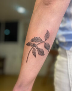 tatuaje de vegetación